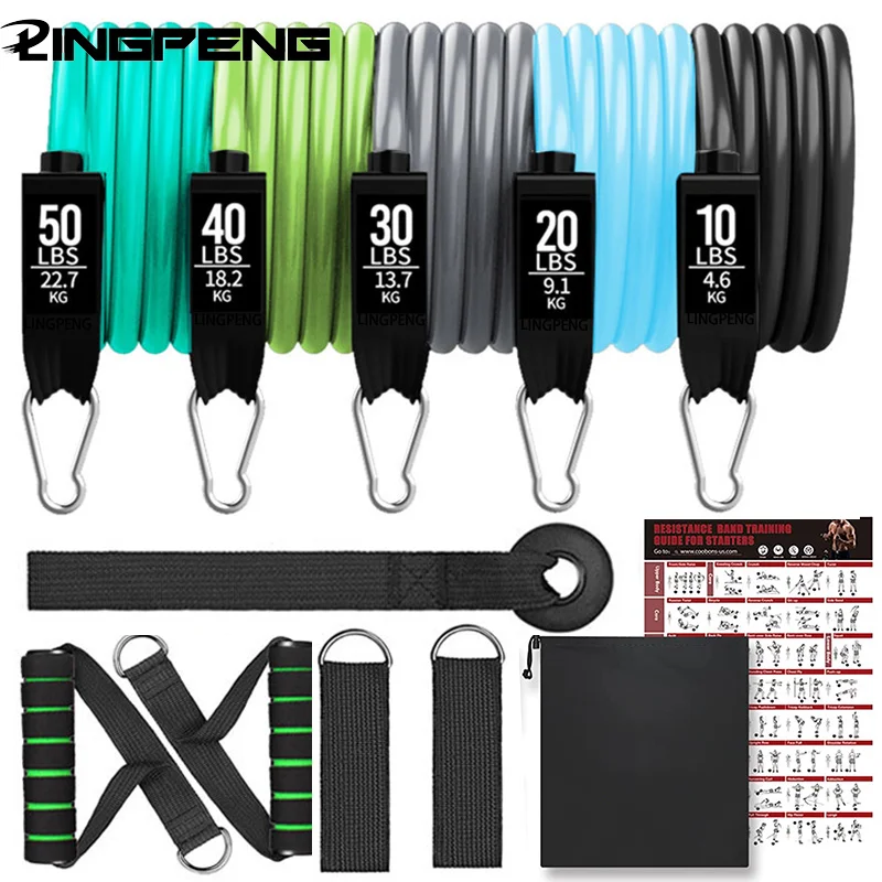 Fitness Resistance BandsSet 200Lbs Workout Bands 11 PiecePull Rope Pilates Yoga Workout Expander Home Bodybuilding Gym Equipment
Fitness Resistance BandsSet 200Lbs Workout Bands 11 PiecePull Rope Pilates Yoga Workout Expander Home Bodybuilding Gym Equipment
