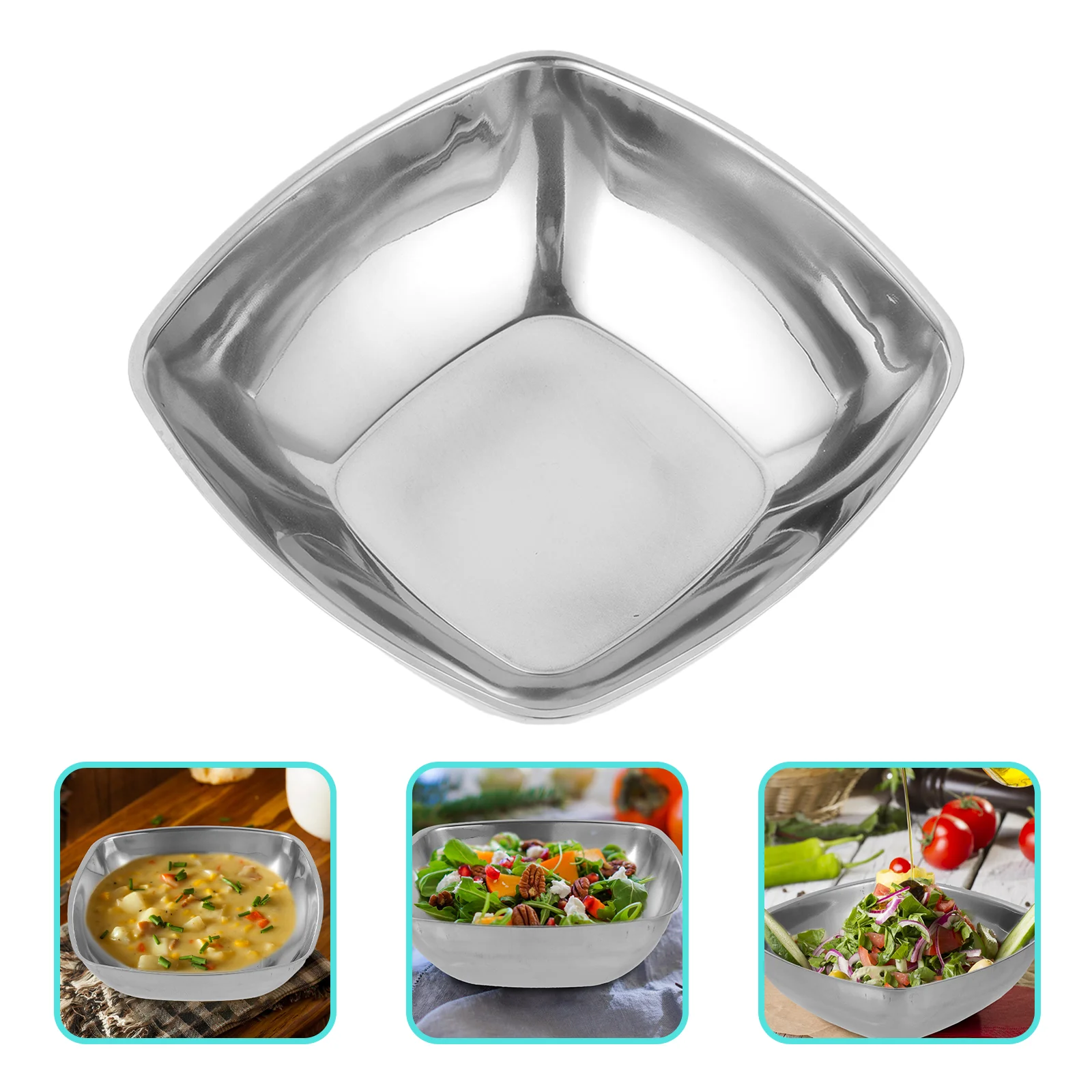 Salad Bowl Stainless Steel Fruit Bowl Kitchen Food Storage Bowl Noodles Bowl Mixing Bowl
Salad Bowl Stainless Steel Fruit Bowl Kitchen Food Storage Bowl Noodles Bowl Mixing Bowl