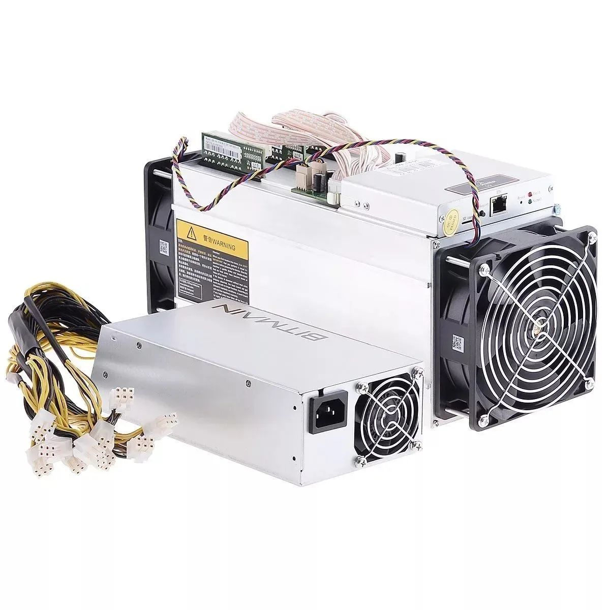 AntMiner S9 14T 6 месяцев окупаемость SHA256 14th/s Bitmain с блоком питания Биткойн Майнер 16 нм 1372