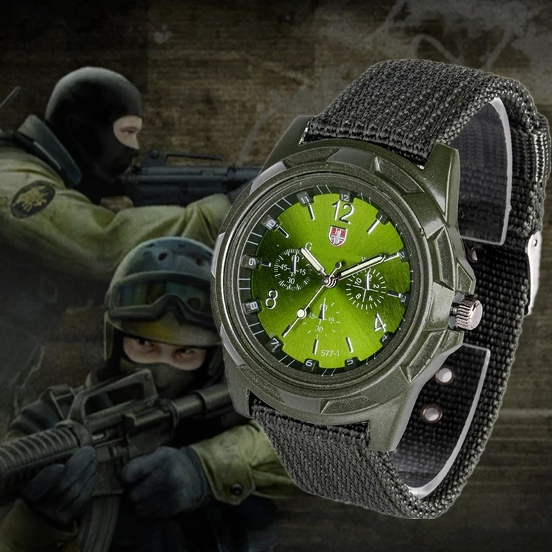 Мужские военные часы с нейлоновым ремешком армейские Gemius высококачественный