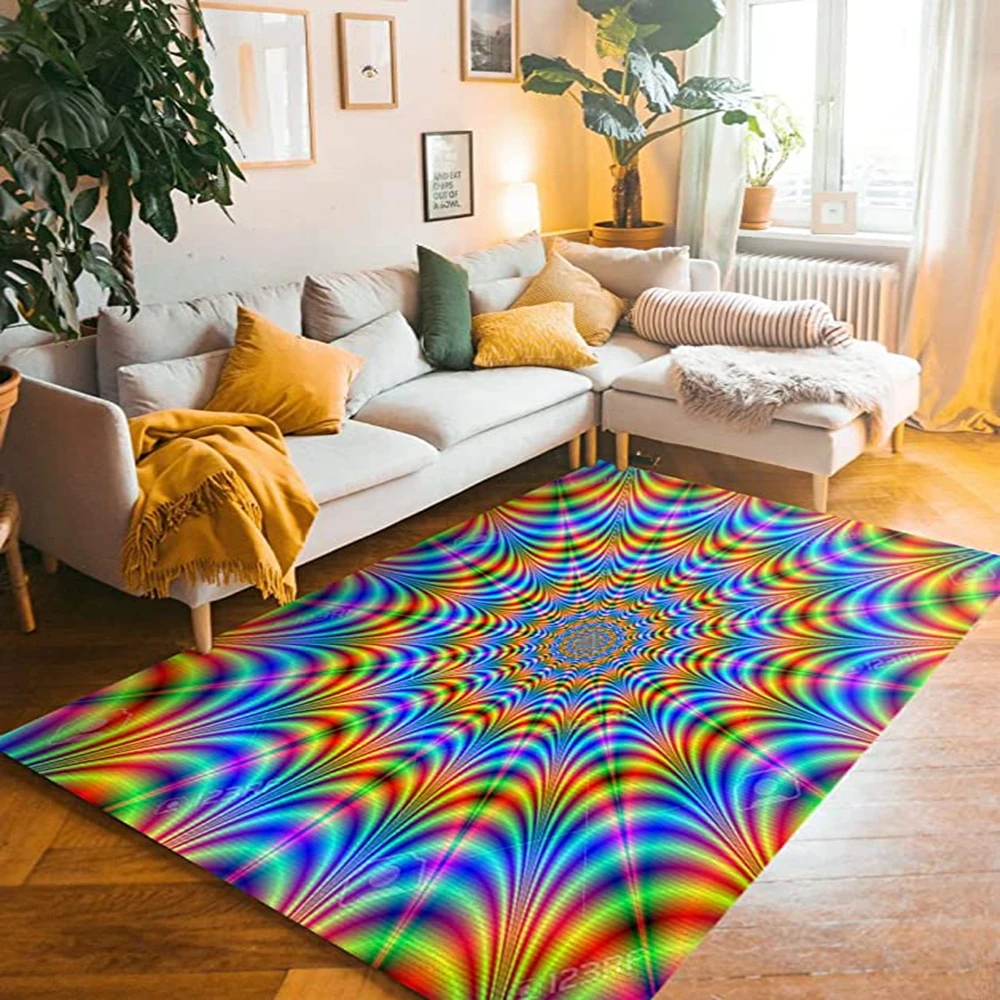 CLOOCL Psychedelic Mandala Flannel Rug 3D Illusion Rug Moroccan Boho Rug Abstract Modern Area Rug Carpet for Living Room Decor
CLOOCL Psychedelic Mandala Flannel Rug 3D Illusion Rug Moroccan Boho Rug Abstract Modern Area Rug Carpet for Living Room Decor