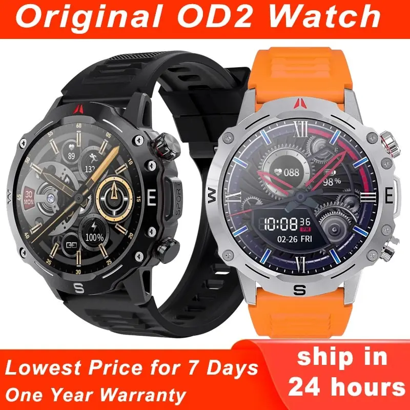 New OD2 Smart Watch NFC Compass Bluetooth Call IP68 Waterproof ECG Heart Rate Monitor 159 Sport Mode GPS Tracker Smartwatch Men
New OD2 Smart Watch NFC Compass Bluetooth Call IP68 Waterproof ECG Heart Rate Monitor 159 Sport Mode GPS Tracker Smartwatch Men