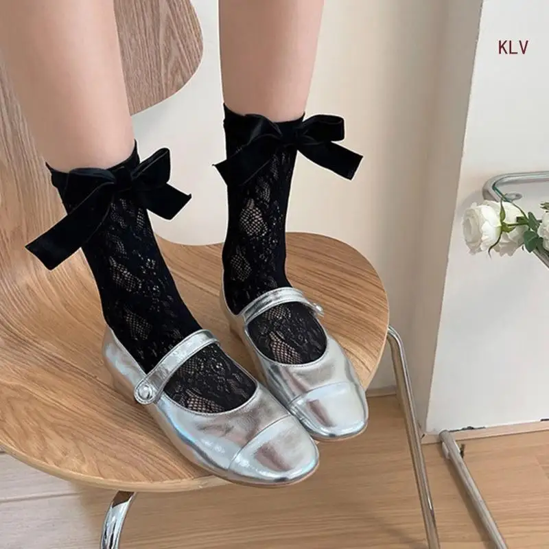 Women Bowknot Socks Girl French Style Lace Socks Breathable Mid-Calf Socks Trend Casual Socks Socks for Summer
Women Bowknot Socks Girl French Style Lace Socks Breathable Mid-Calf Socks Trend Casual Socks Socks for Summer