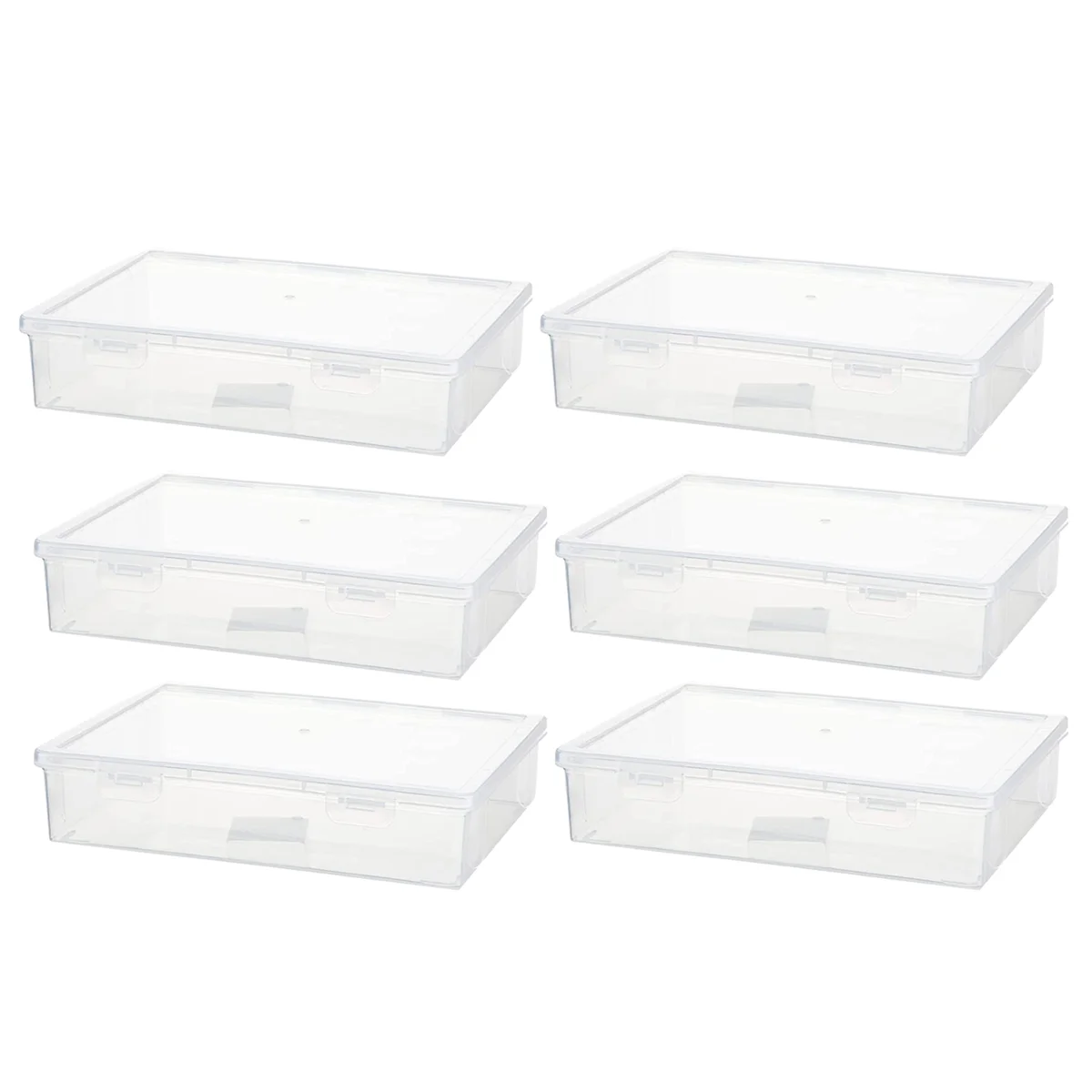 6 Pcs 11In x 8In x 2In Plastic Storage Box with Lid Multipurpose Craft Organizer Plastic Containers Clear Pencil Case
6 Pcs 11In x 8In x 2In Plastic Storage Box with Lid Multipurpose Craft Organizer Plastic Containers Clear Pencil Case