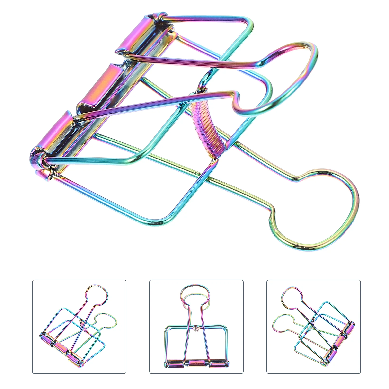 3pcs Paper Clamps Iron Binder Clips Office File Clamps Bills Papers Organizing Clips
3pcs Paper Clamps Iron Binder Clips Office File Clamps Bills Papers Organizing Clips