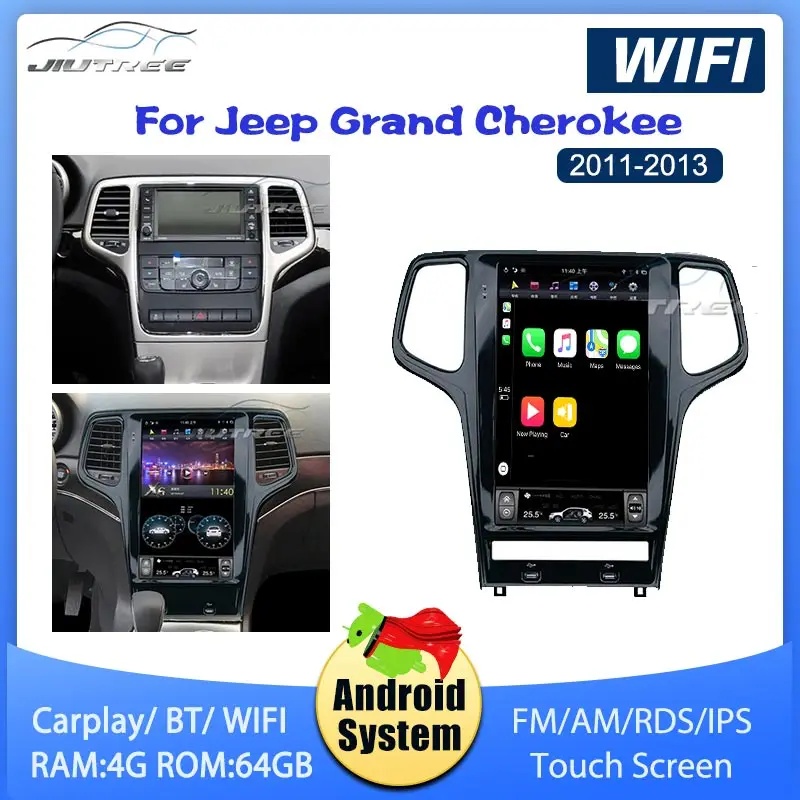 Car Stereo GPS Multimedia Player Navigation For Jeep Grand Cherokee 2011 2012 2013 Android System Autoradio Tape recorder
Car Stereo GPS Multimedia Player Navigation For Jeep Grand Cherokee 2011 2012 2013 Android System Autoradio Tape recorder