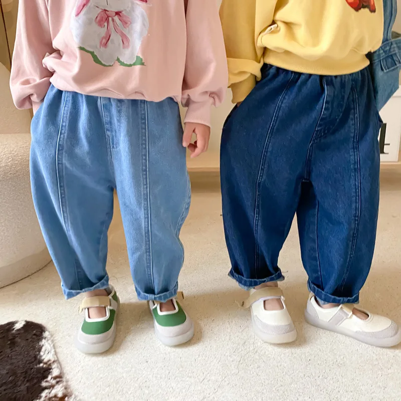 2022 Spring Summer New Children Casual Pants Loose Kids Denim Pants Fashion Boys Jean Pants Baby Girl Denim Harem Pants Clothes
2022 Spring Summer New Children Casual Pants Loose Kids Denim Pants Fashion Boys Jean Pants Baby Girl Denim Harem Pants Clothes