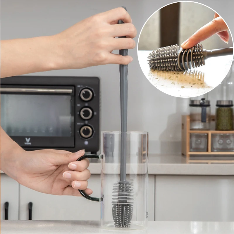 Silicone Cup Brush Milk Bottle Glass Washer Cleaning Tool Home Kitchen Long Handle Brush Wine Glass Vacuum Cup Small Brush
Silicone Cup Brush Milk Bottle Glass Washer Cleaning Tool Home Kitchen Long Handle Brush Wine Glass Vacuum Cup Small Brush