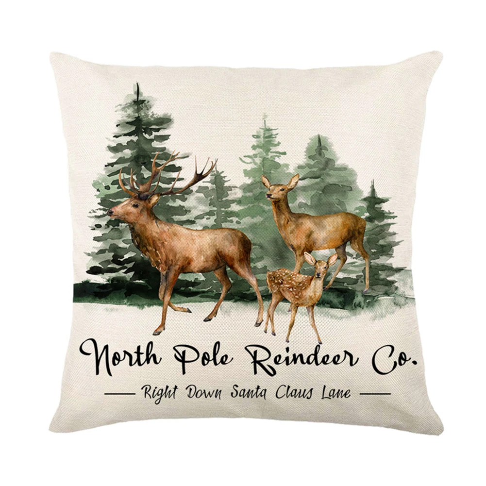 Cushion Cover Christmas Pillowcase Linen Ornaments Pillow Covers Sofa Chair Square 45cm X 45cm Christmas Decoration
Cushion Cover Christmas Pillowcase Linen Ornaments Pillow Covers Sofa Chair Square 45cm X 45cm Christmas Decoration