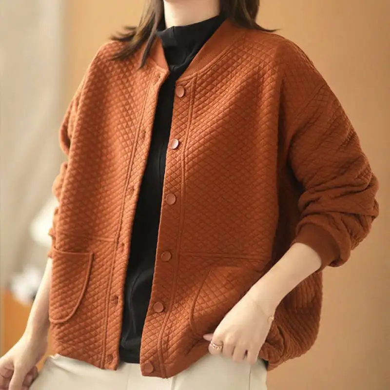 Spring and Autumn Short Women's Baseball Uniforms Plaid Western-style Round Neck Loose Jacket 2022 Casual All-match Tops Trend
Spring and Autumn Short Women's Baseball Uniforms Plaid Western-style Round Neck Loose Jacket 2022 Casual All-match Tops Trend