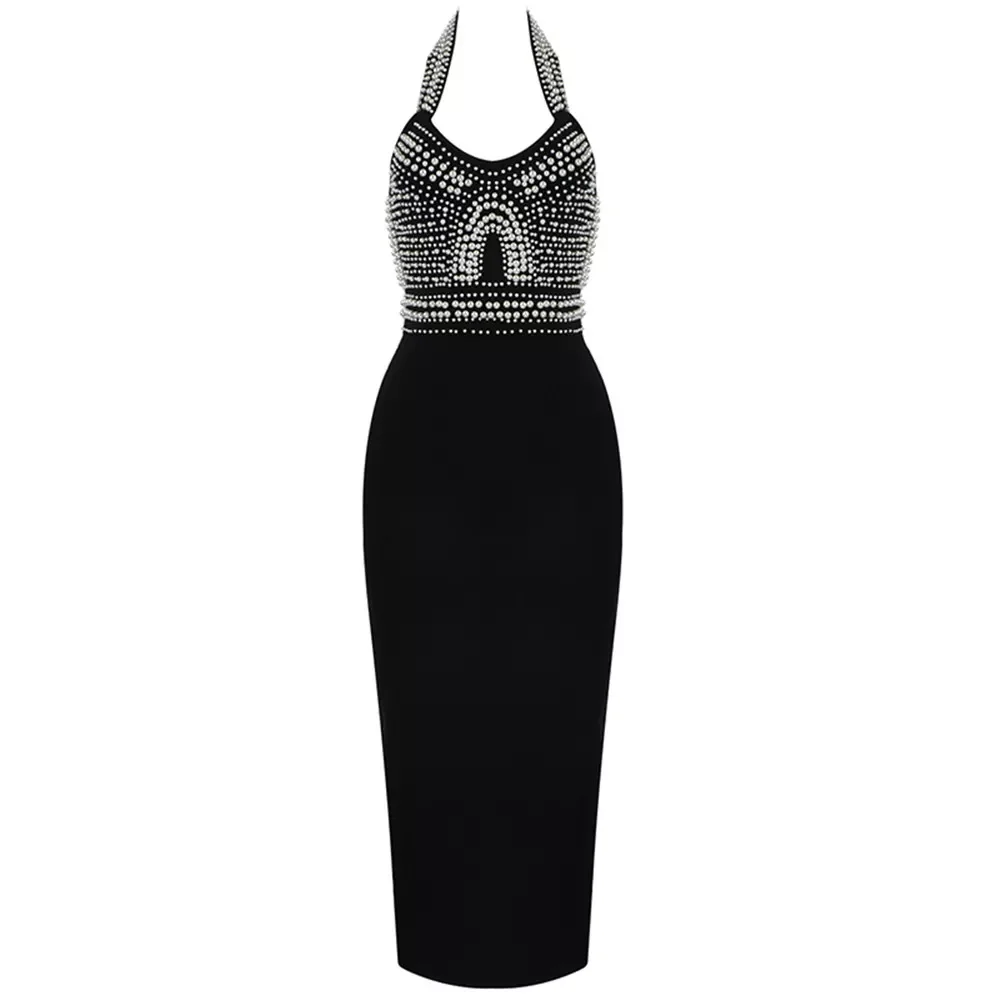 Women Dress Elegant Sexy Sleeveless Beading Bandage 2021New Arrival Autumn Winter Halter Clothes Club Celebrity Party Dresses
Women Dress Elegant Sexy Sleeveless Beading Bandage 2021New Arrival Autumn Winter Halter Clothes Club Celebrity Party Dresses