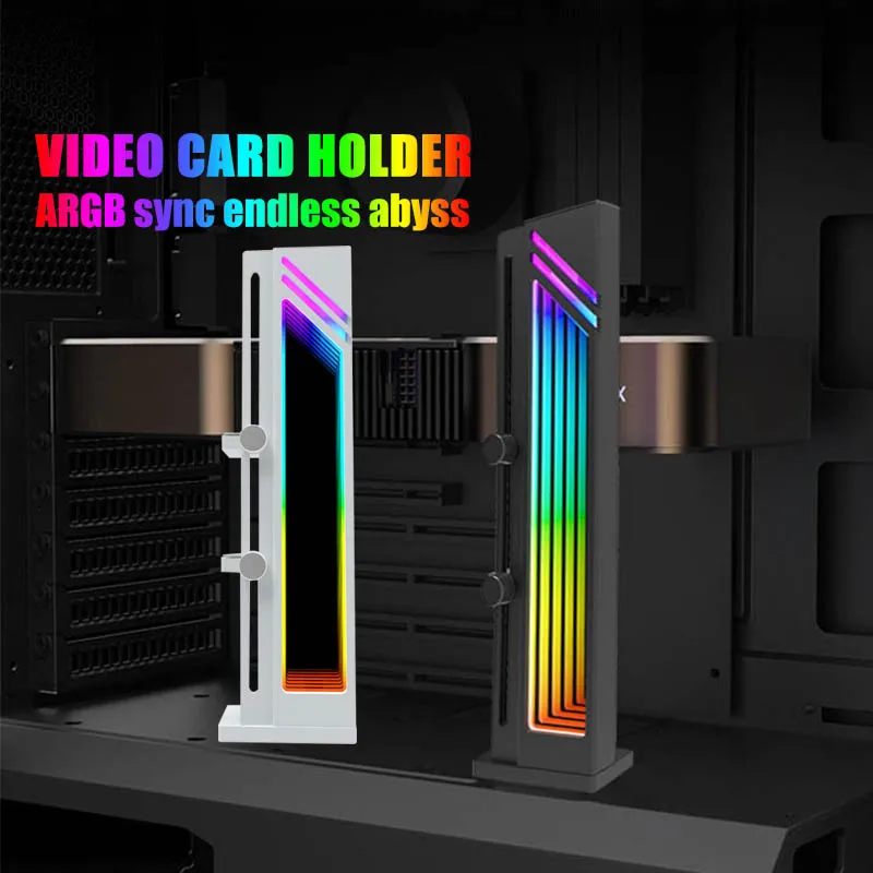 Jumpeak 5V ARGB Sync Abyss Effect Computer Video Card Holder PC GPU VGA Graphic Card Support Stand Anti-drop Bracket Accessories
Jumpeak 5V ARGB Sync Abyss Effect Computer Video Card Holder PC GPU VGA Graphic Card Support Stand Anti-drop Bracket Accessories