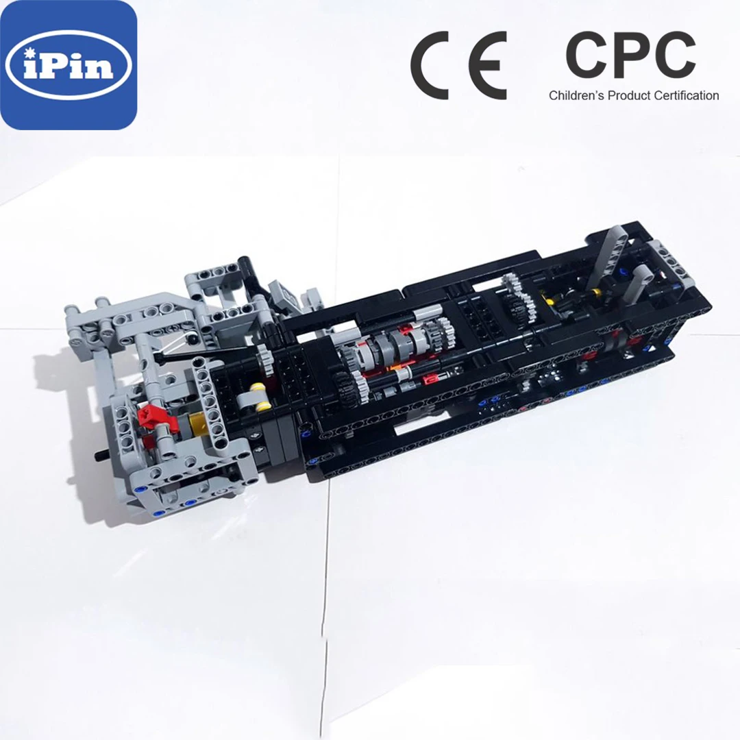 

MOC-106496 4 Speed Gearbox with RND & Clutch Pedal Model Technology Assembly Building Blocks Compatible Bricks Assembly Toys