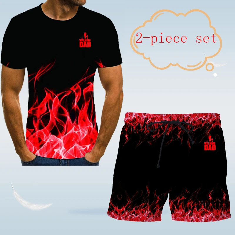 Summer new hot father's Day pattern 3D printed men's T-shirt summer casual Harajuku short sleeve round neck T-shirt + shorts
Summer new hot father's Day pattern 3D printed men's T-shirt summer casual Harajuku short sleeve round neck T-shirt + shorts