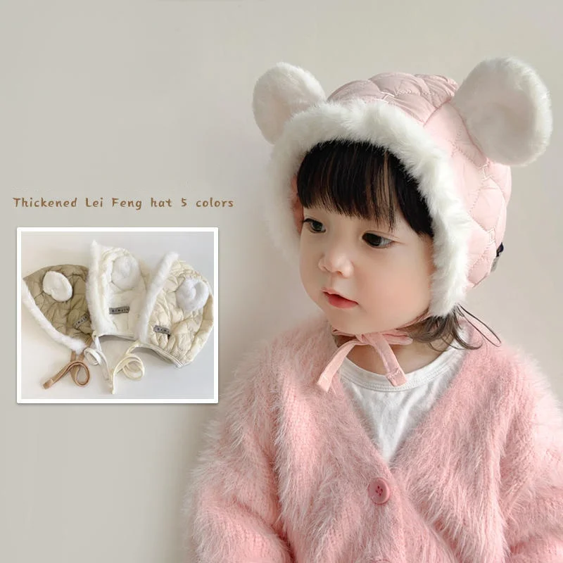 Warm Newborn Beanie Korean Fashion Cartoon Bear Ear Hat for Toddler Boy Girl Autumn Winter Outdoor Baby Hat Photography Props 
Warm Newborn Beanie Korean Fashion Cartoon Bear Ear Hat for Toddler Boy Girl Autumn Winter Outdoor Baby Hat Photography Props