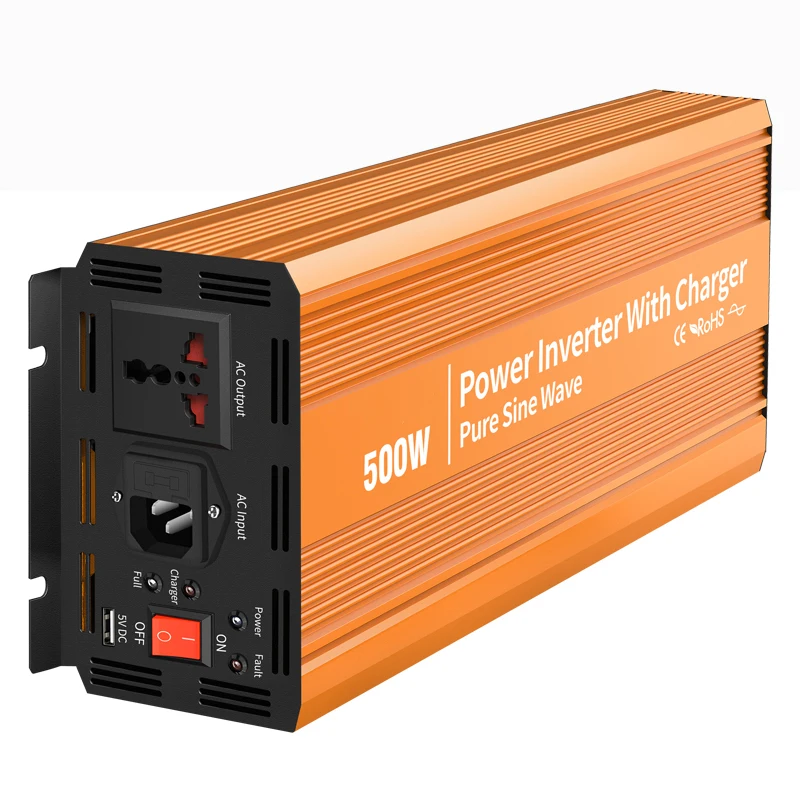 

500W DC 12V 24V 48V To AC 110V or 220V MPPT Solar Off Grid Inverter 500w Ups Pure Sine Wave