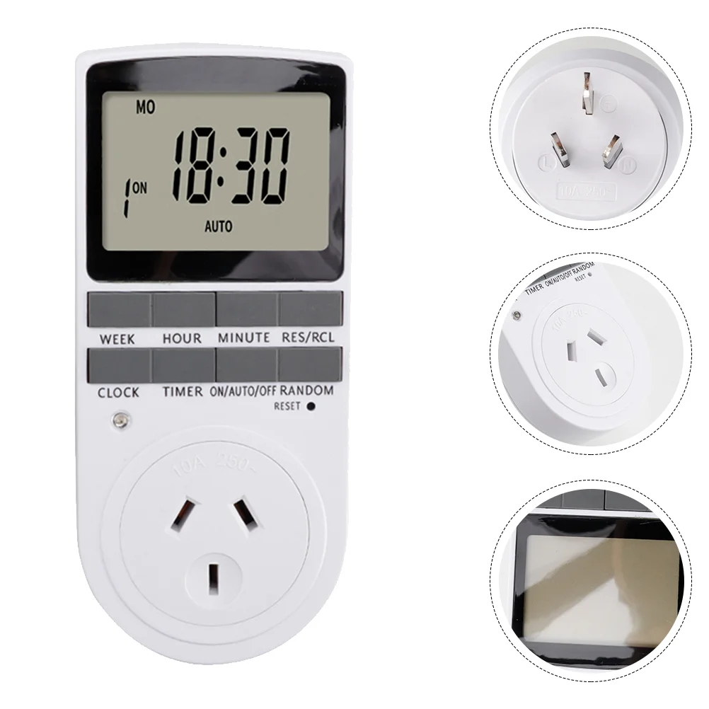 Digital Outlet Timer Indoor Programmable Timing Socket Plug-in Timer AU Plug Electrical sockets
Digital Outlet Timer Indoor Programmable Timing Socket Plug-in Timer AU Plug Electrical sockets