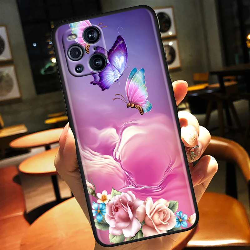 Роскошный чехол из золотой фольги с художественной печатью для OPPO Find X3 X2 K9 F19 R17 PRO