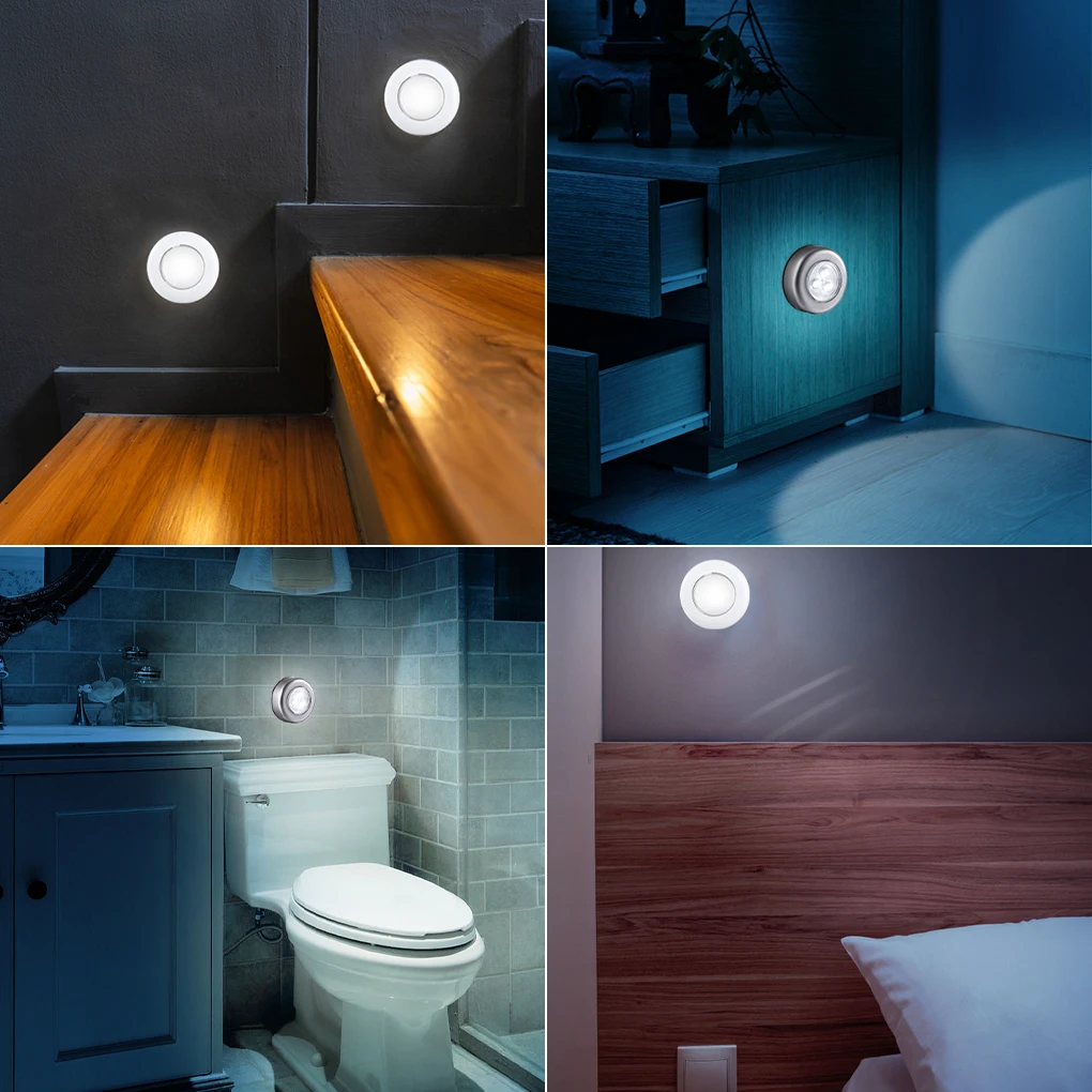 2 Pcs Touch Cabinet Wall Lamp 3 LED Battery Powered Wireless Stick Tap Touch Push BedRoom Kitchen Night Light
2 Pcs Touch Cabinet Wall Lamp 3 LED Battery Powered Wireless Stick Tap Touch Push BedRoom Kitchen Night Light