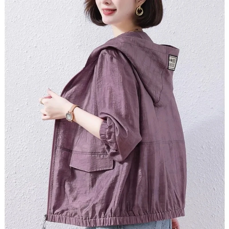 2023 New Windbreaker Jacket Women's Thin Coat Zipper Hooded Outerwear Loose Female Jackets Streetwear Clothes Ioqrcjv
2023 New Windbreaker Jacket Women's Thin Coat Zipper Hooded Outerwear Loose Female Jackets Streetwear Clothes Ioqrcjv