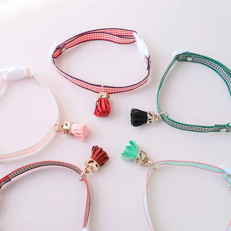 Pet Cat Collar With Beauty Tassel Dog Necklace Chinoiserie Puppy Kitten Grid Print Adjustable Safety Buckle Nylon Collars
Pet Cat Collar With Beauty Tassel Dog Necklace Chinoiserie Puppy Kitten Grid Print Adjustable Safety Buckle Nylon Collars