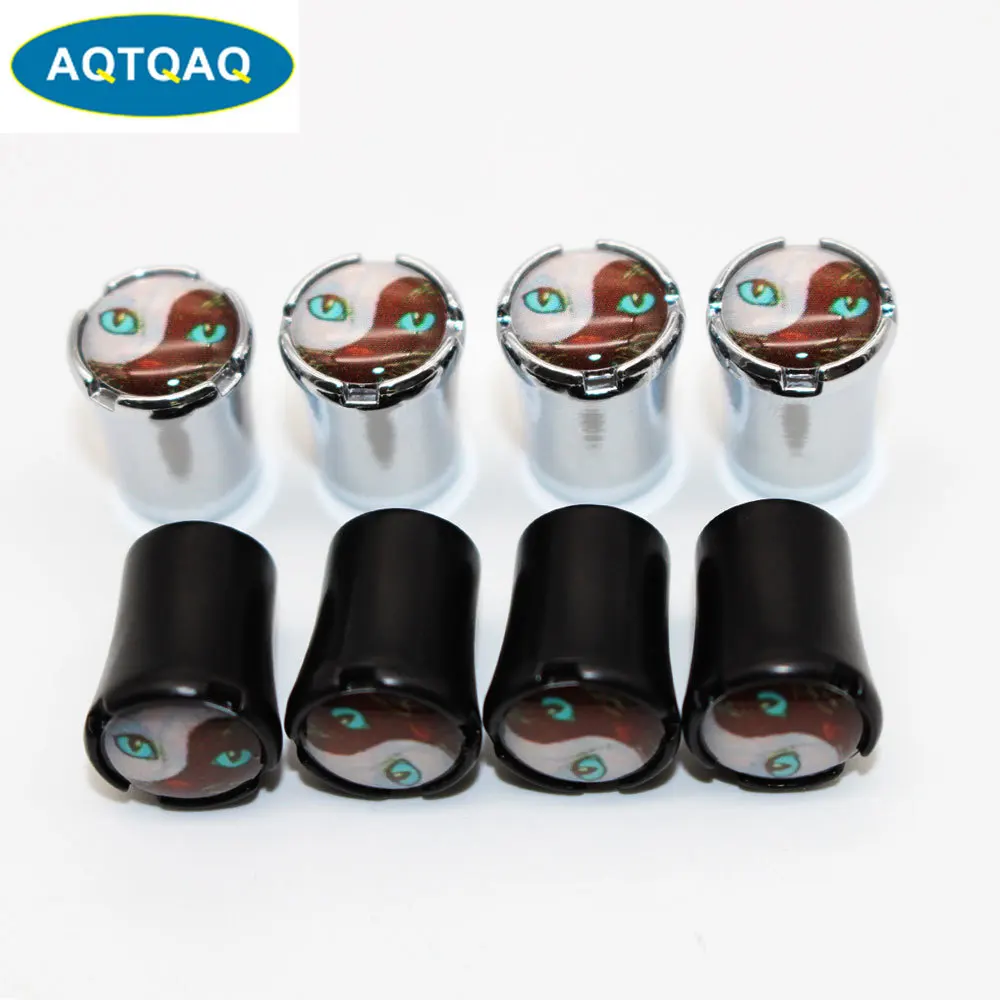 4 Pcs/Set Zinc Alloy Cat Style Tire Valve Stem Cap Tire Wheel Stem Air Valve Caps for Auto Cars
4 Pcs/Set Zinc Alloy Cat Style Tire Valve Stem Cap Tire Wheel Stem Air Valve Caps for Auto Cars
