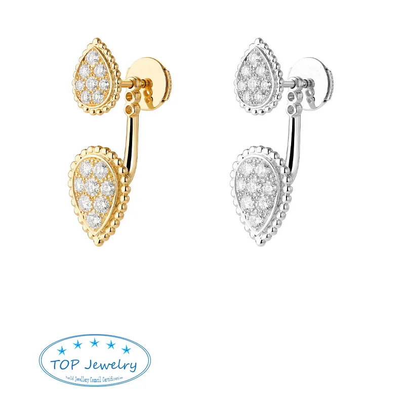 French top luxury brand jewelry 925 sliver rose gold serpent bohème double teardrop earrings for women
French top luxury brand jewelry 925 sliver rose gold serpent bohème double teardrop earrings for women