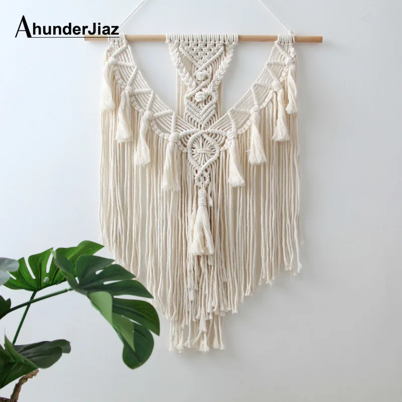 Boho Macrame Wall Hanging Tapestry Handmde Woven Wall Art Macrame Cotton Thread Pendant Ins Backdrop DIY Home Decor Best Gift
Boho Macrame Wall Hanging Tapestry Handmde Woven Wall Art Macrame Cotton Thread Pendant Ins Backdrop DIY Home Decor Best Gift