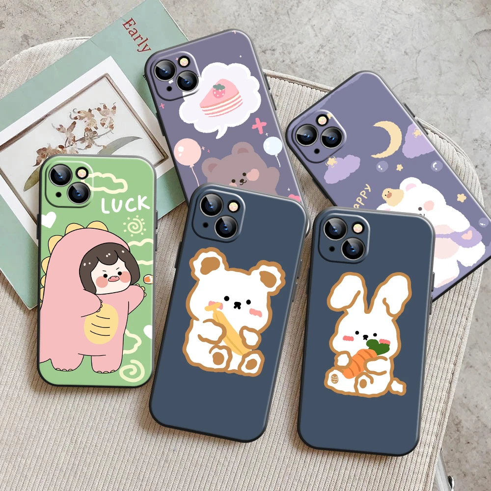 Cute Cartoon Couple Phone Case For iPhone 13 11 Pro 12 Mini MAX X XR XS 8 7 Plus 6 6s SE 2020 Carcasa Black Coque
Cute Cartoon Couple Phone Case For iPhone 13 11 Pro 12 Mini MAX X XR XS 8 7 Plus 6 6s SE 2020 Carcasa Black Coque