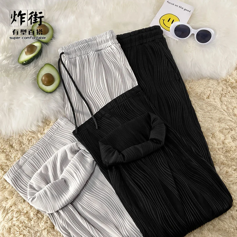 Женские повседневные штаны с драпировкой в виде волн, однотонные брюки с широкими штанинами, весна 2022
Женские повседневные штаны с драпировкой в виде волн, однотонные брюки с широкими штанинами, весна 2022