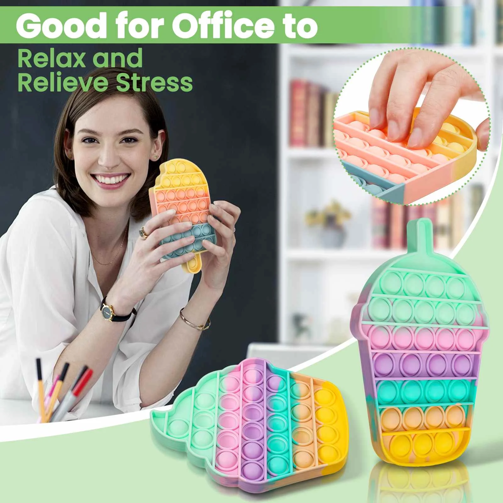 Rainbow Silicone Bubble Pops Kids Fidget Toys Sensory Autisim Need Anti-stress Stress Relief Squishy Simple Dimple Fidget Toy
Rainbow Silicone Bubble Pops Kids Fidget Toys Sensory Autisim Need Anti-stress Stress Relief Squishy Simple Dimple Fidget Toy