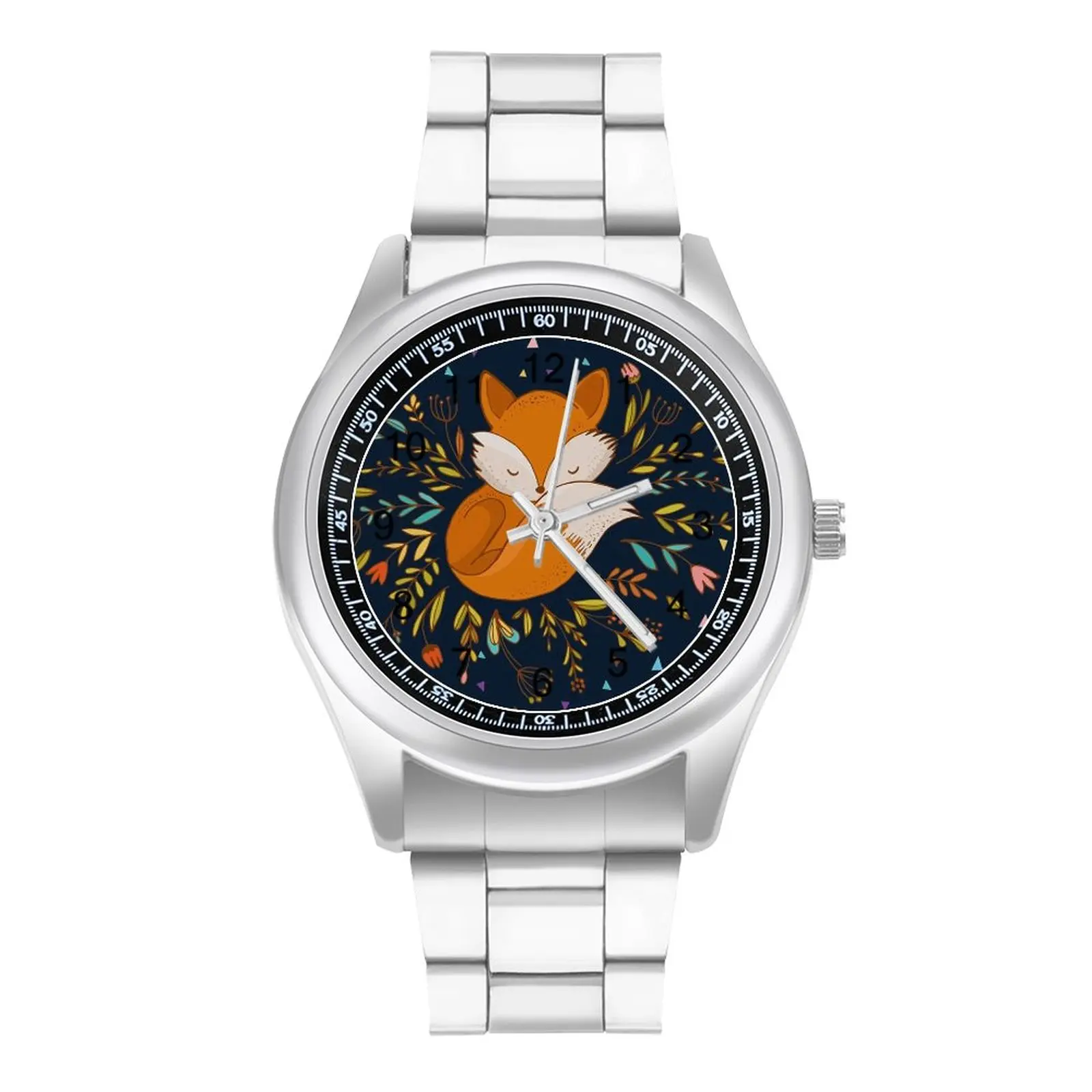Cute Fox Flowers And Triangles Quartz Watch Animal Design Simple Wrist Watch Steel Hit Sales Spring Couple Wristwatch
Cute Fox Flowers And Triangles Quartz Watch Animal Design Simple Wrist Watch Steel Hit Sales Spring Couple Wristwatch