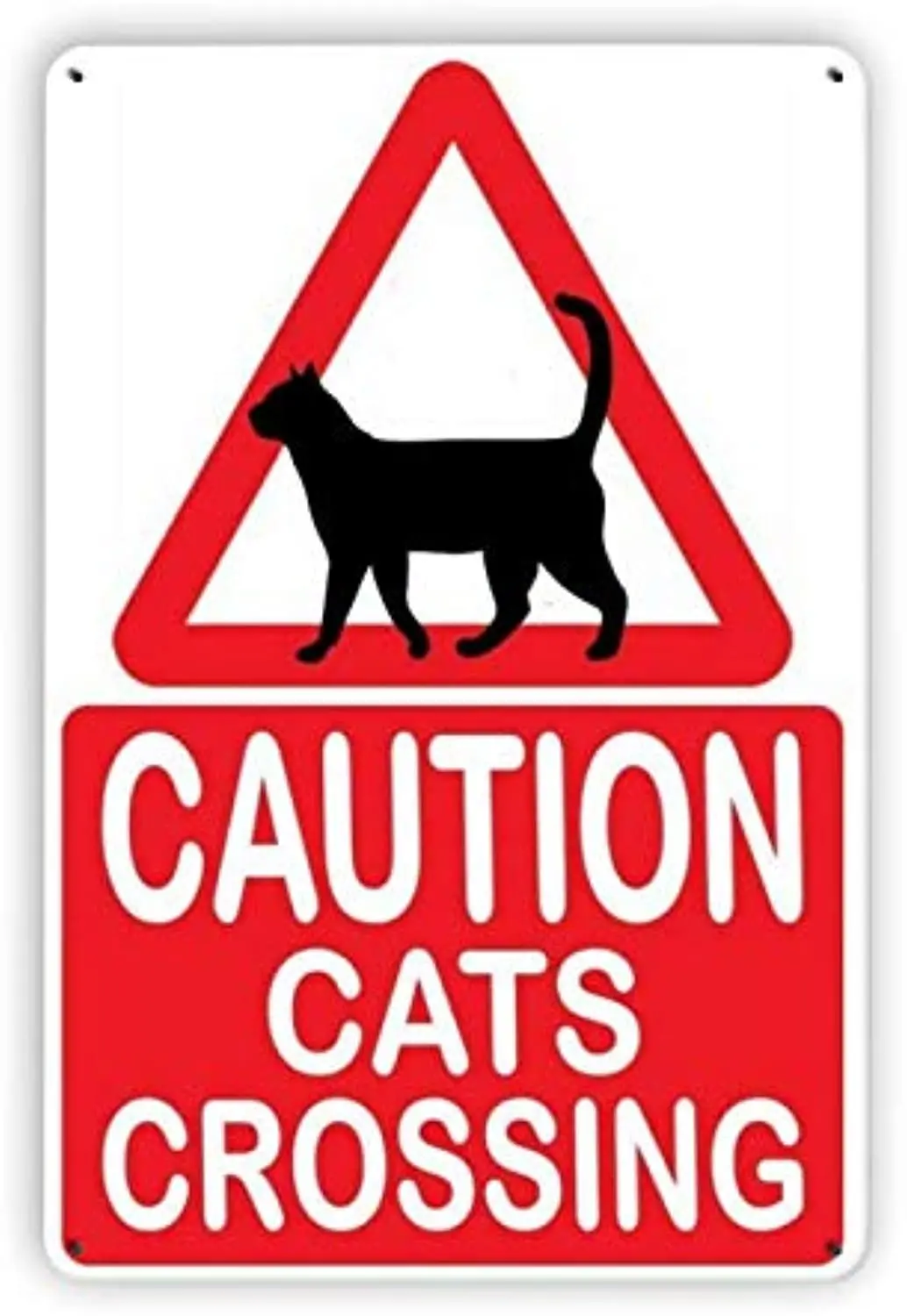 Caution Cats Crossing Vintage Metal Tin Signs, Retro Style Sign Wall Art Plaque Decoration Mural Funny Gifts for Coffee Bar
Caution Cats Crossing Vintage Metal Tin Signs, Retro Style Sign Wall Art Plaque Decoration Mural Funny Gifts for Coffee Bar