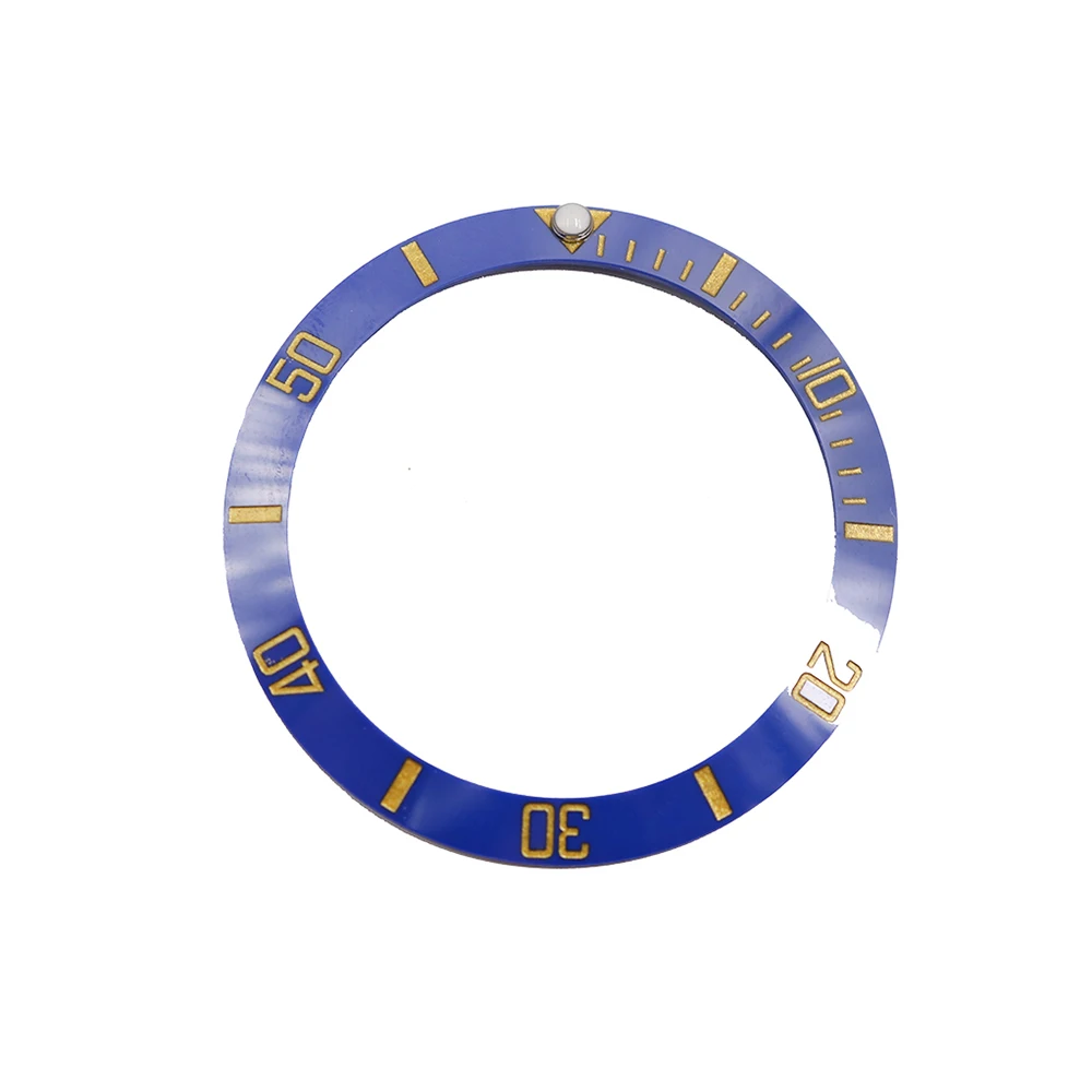 

Replacement Blue With Gold Writings Ceramic Watch Bezel 38mm Insert made for Rolex Submariner GMT 40mm 116610 LN Sports Style