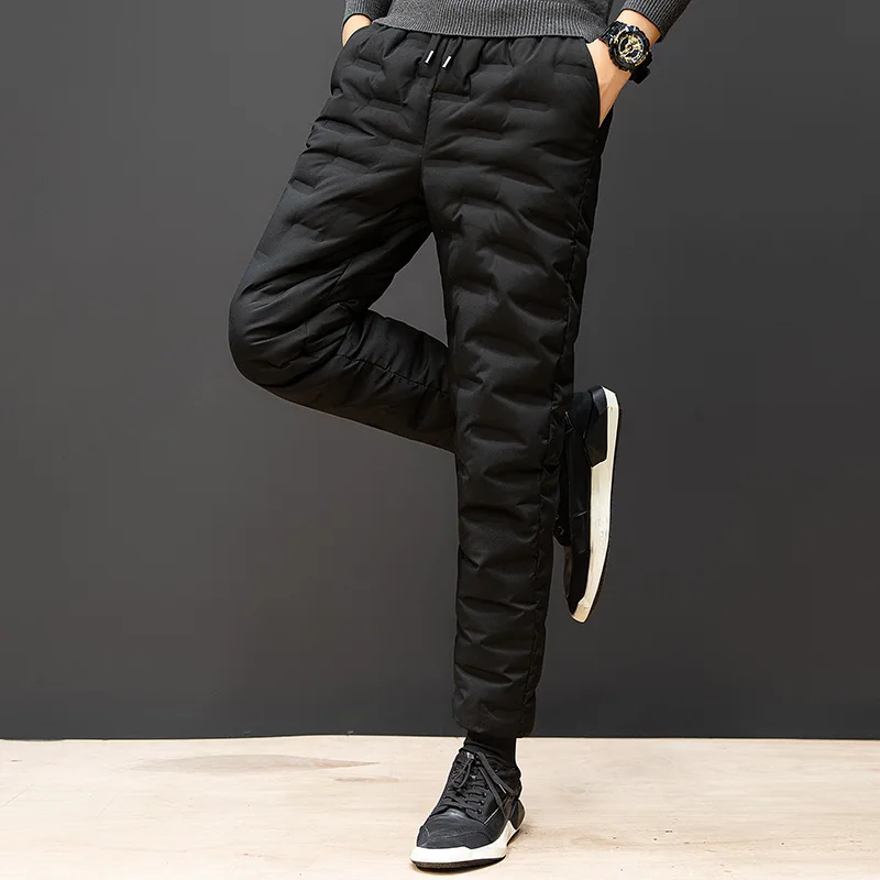 Winter Warm Down Pants Men Casual Long Pants Men's Sweatpants Sportswear Pants Keep Warm Fashion Streetwear Fleece Thickening
Winter Warm Down Pants Men Casual Long Pants Men's Sweatpants Sportswear Pants Keep Warm Fashion Streetwear Fleece Thickening