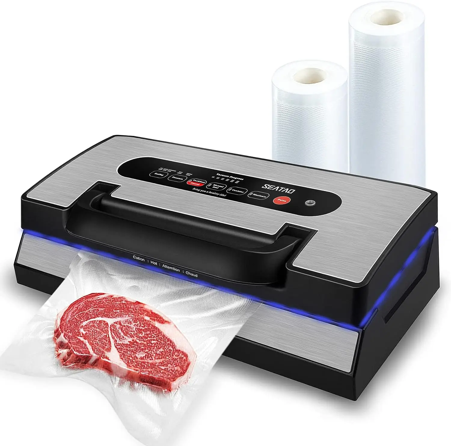 VH5188 Automatic Vacuum Sealer Machine, 90kPa Multifunction Commercial Food Vacuum Sealer Machine Preservation, Dry & Moist
VH5188 Automatic Vacuum Sealer Machine, 90kPa Multifunction Commercial Food Vacuum Sealer Machine Preservation, Dry & Moist