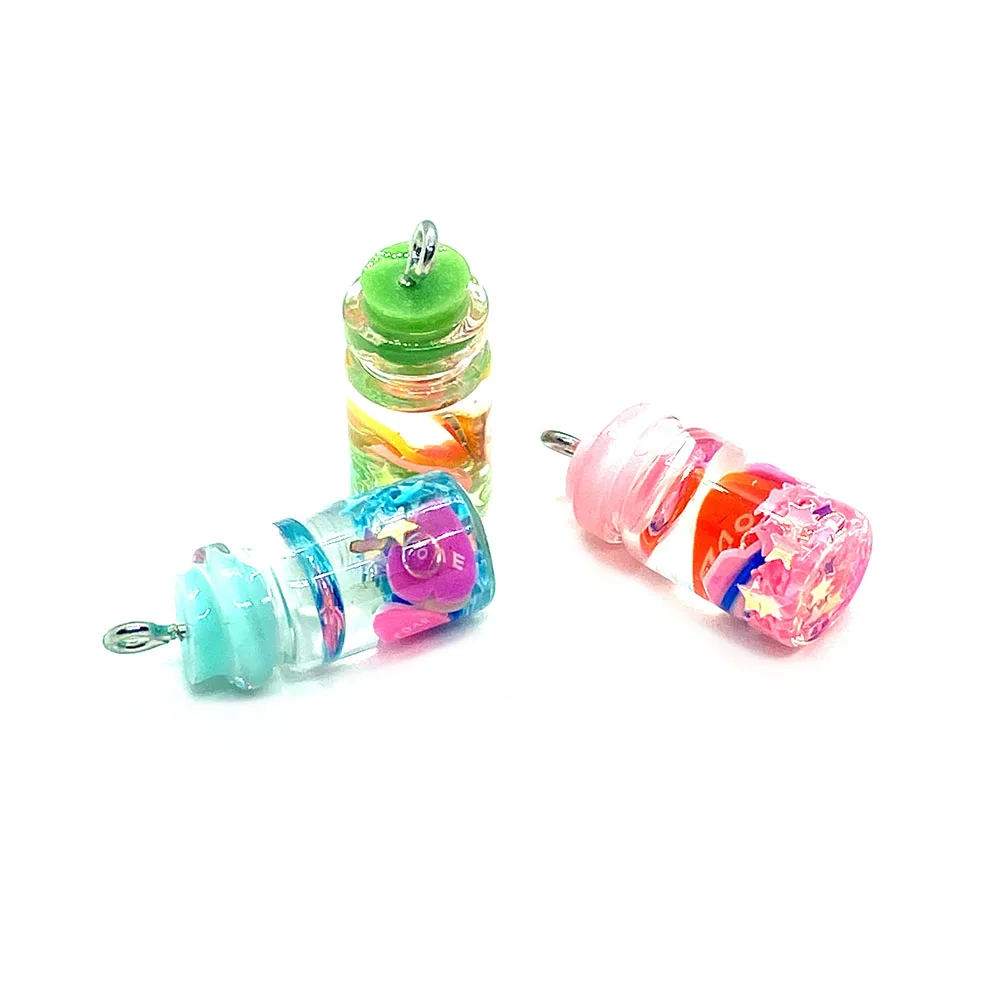 20pcs Super Cute Pendant Candy Mini Drink Bottle Heart Pattern Glass Bottle Pendant DIY Jewelry Necklace Earring Accessories
20pcs Super Cute Pendant Candy Mini Drink Bottle Heart Pattern Glass Bottle Pendant DIY Jewelry Necklace Earring Accessories