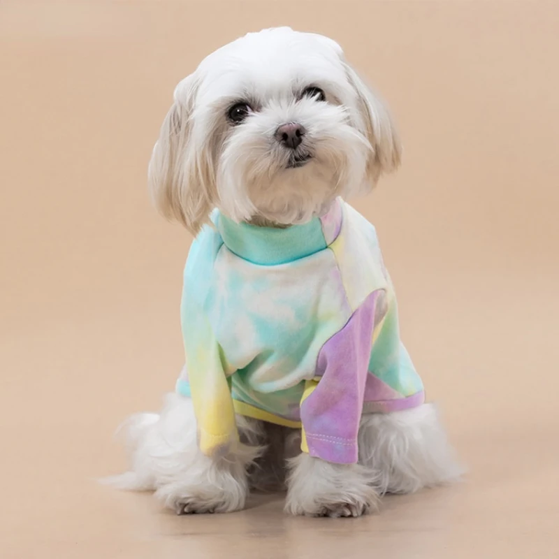 Designer Dog Clothes New Fashion Pet Clothes Gradient Hong Kong Style Dog Coat Pullover Tie Dye Print Yorkshire Dog Clothing
Designer Dog Clothes New Fashion Pet Clothes Gradient Hong Kong Style Dog Coat Pullover Tie Dye Print Yorkshire Dog Clothing