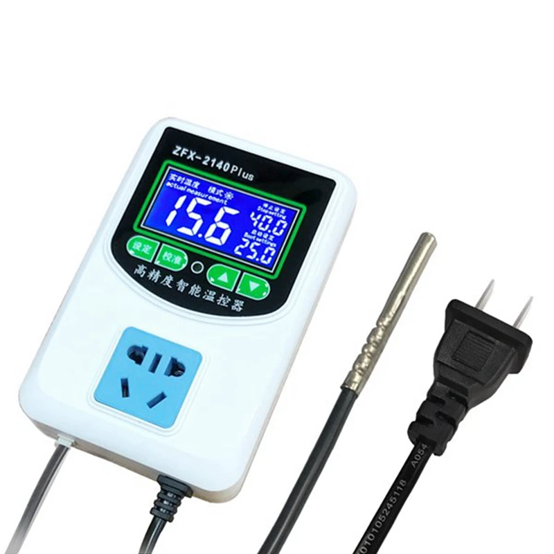 ZFX-2140A High Precision Intelligent Thermostat Microcomputer Thermostat Temperature Controller Switch, US Plug
ZFX-2140A High Precision Intelligent Thermostat Microcomputer Thermostat Temperature Controller Switch, US Plug