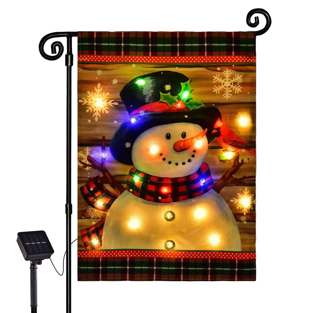 Courtyard For Garden Garden Flag Christmas Flag Light Festival For Christmas Home Decor Linen Fabric Solar Powered
Courtyard For Garden Garden Flag Christmas Flag Light Festival For Christmas Home Decor Linen Fabric Solar Powered