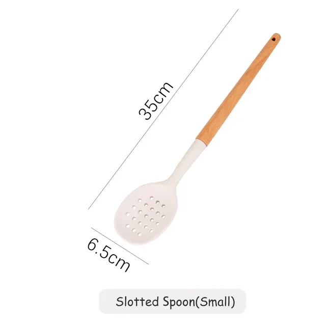 2022Kitchen utensils and tools Silicone utensils with wooden multi-function handle non-stick pan spoon whisk shovel 
2022Kitchen utensils and tools Silicone utensils with wooden multi-function handle non-stick pan spoon whisk shovel
