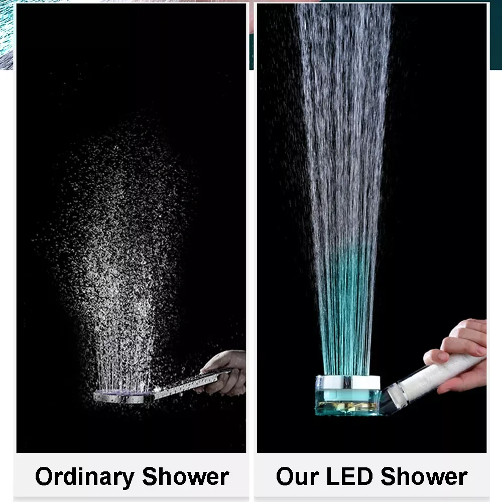 Bathroom Shower Head Light LED 3/7 Color Changing Temperature Sensor Handheld with Filter SPA High Pressure Shower Head Nozzle
Bathroom Shower Head Light LED 3/7 Color Changing Temperature Sensor Handheld with Filter SPA High Pressure Shower Head Nozzle