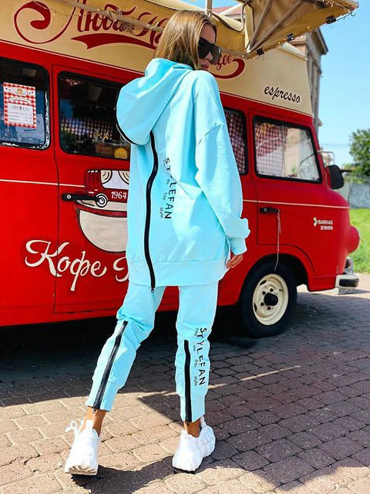 2022 Autumn Female Korea TrouserPullover Pants Suits Female Women Letter Sweatshirts 2Piece Sets Tracksuit Oversized Suit
2022 Autumn Female Korea TrouserPullover Pants Suits Female Women Letter Sweatshirts 2Piece Sets Tracksuit Oversized Suit