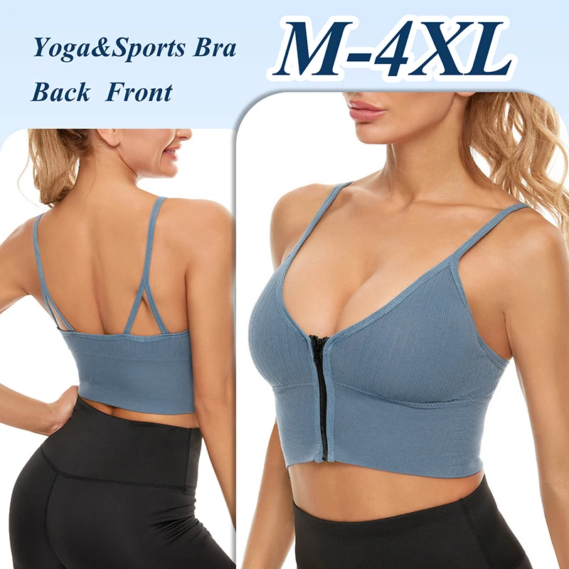 Women Fitness Sports Bra Push Up Zipper Bra Tops Wirefree Padded Running Gym Training Workout Yoga Underwear Crop Tops Vest
Women Fitness Sports Bra Push Up Zipper Bra Tops Wirefree Padded Running Gym Training Workout Yoga Underwear Crop Tops Vest