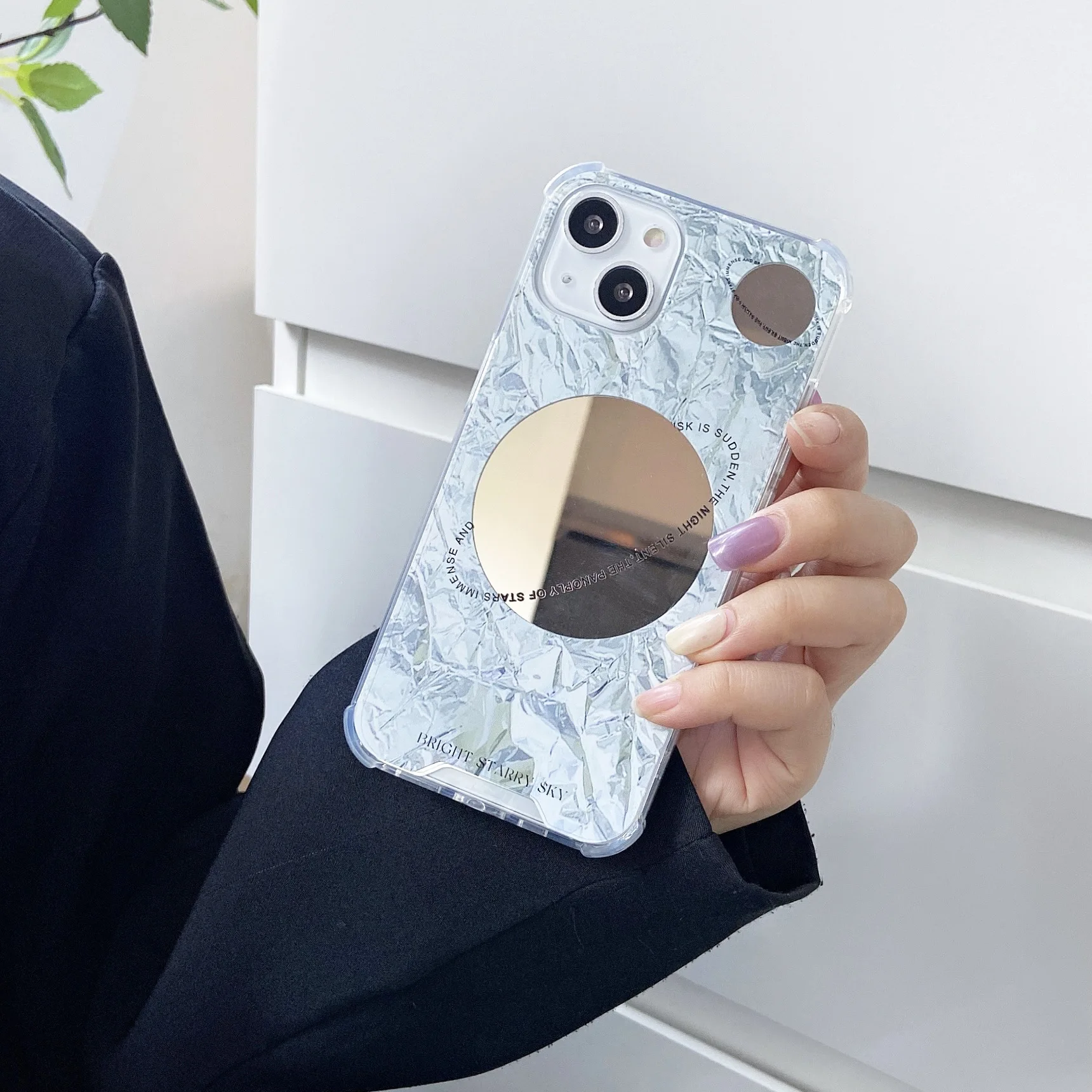INS Mirror Style Wrinkle Plante Phone Case For Iphone Tansparent Phone Case For iphone 13 12 11 Pro X XR XS Max Decor Phone Case
INS Mirror Style Wrinkle Plante Phone Case For Iphone Tansparent Phone Case For iphone 13 12 11 Pro X XR XS Max Decor Phone Case