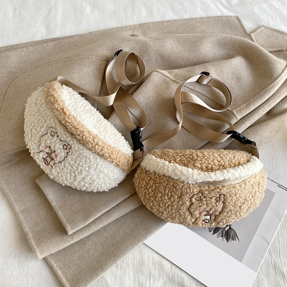 Women Shoulder Tote Bag Bear Pattern Handbags Autumn Winter Fluffy Plush Soft Fanny Pack Zipper All-match Phone Bags
Women Shoulder Tote Bag Bear Pattern Handbags Autumn Winter Fluffy Plush Soft Fanny Pack Zipper All-match Phone Bags