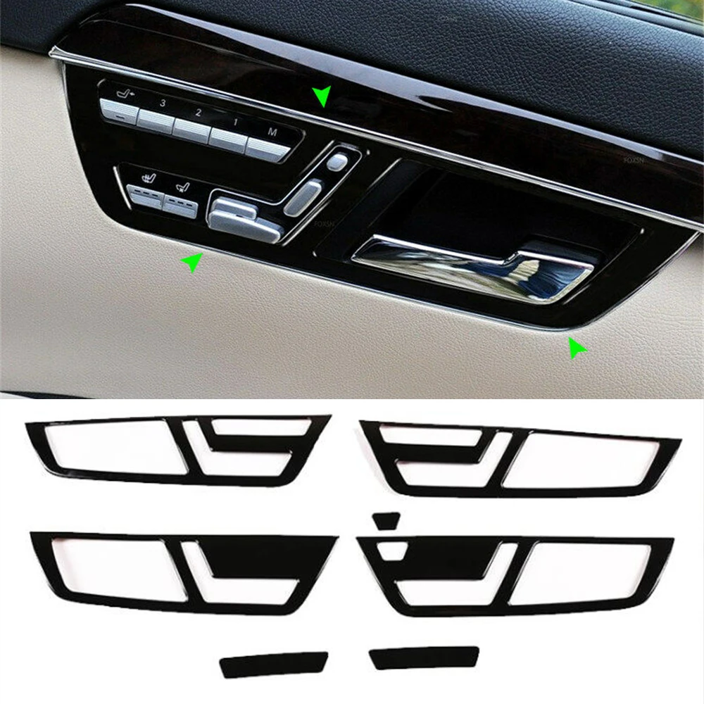 ABS накладка на внутреннюю дверную ручку для Mercedes Benz S Class W221 2008-2012, аксессуары для салона автомобиля
ABS накладка на внутреннюю дверную ручку для Mercedes Benz S Class W221 2008-2012, аксессуары для салона автомобиля