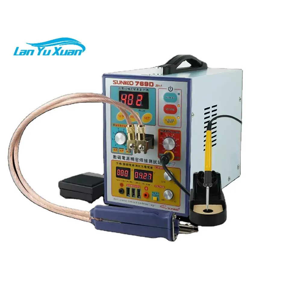Sunkko 769D Spot Welder Pulse Spot Welding Machine for 18650 Lithium Batteries Battery Pack Building
Sunkko 769D Spot Welder Pulse Spot Welding Machine for 18650 Lithium Batteries Battery Pack Building