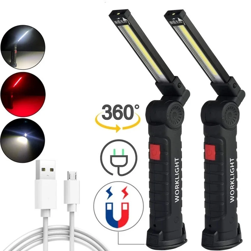 Magnetic COB LED Working Lights USB Charging Flashlight Inspection Lamp Handy Torch Portable Lantern With Hook Mobile Power Bank
Magnetic COB LED Working Lights USB Charging Flashlight Inspection Lamp Handy Torch Portable Lantern With Hook Mobile Power Bank