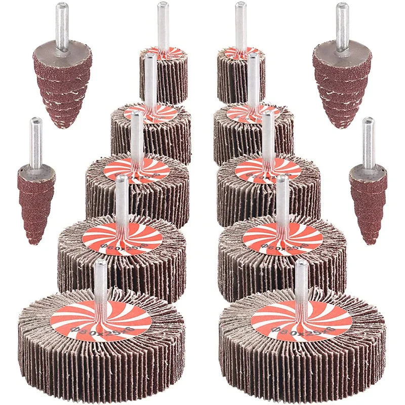 14 Pack Abrasive Flap Wheel Sander Sanding Flap Grinding Wheels 80 Grit Aluminum Oxide For Remove Rust And Weld Burr
14 Pack Abrasive Flap Wheel Sander Sanding Flap Grinding Wheels 80 Grit Aluminum Oxide For Remove Rust And Weld Burr
